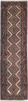 Runner Perser Rug - Nomadic - 308 x 87 cm - dark beige