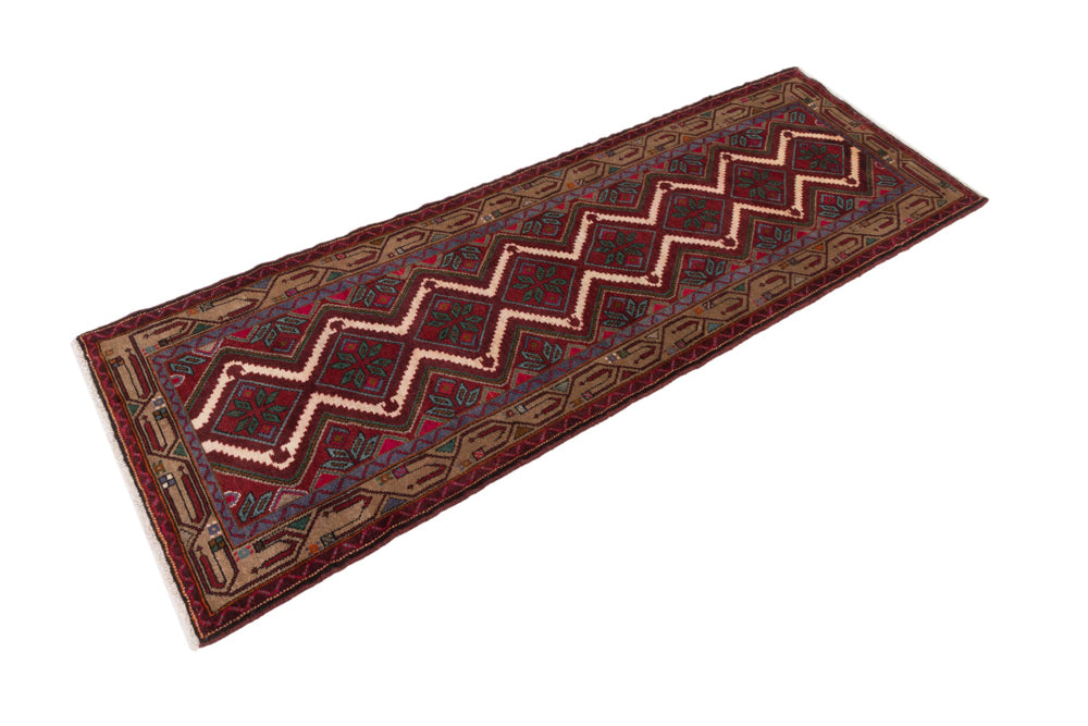 Runner Perser Rug - Nomadic - 260 x 87 cm - rust
