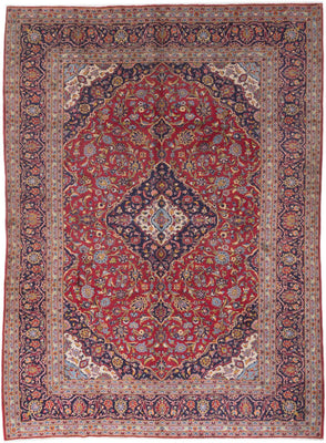 Perser Rug - Keshan - 340 x 250 cm - red