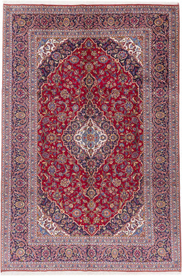 Perser Rug - Keshan - 345 x 233 cm - red