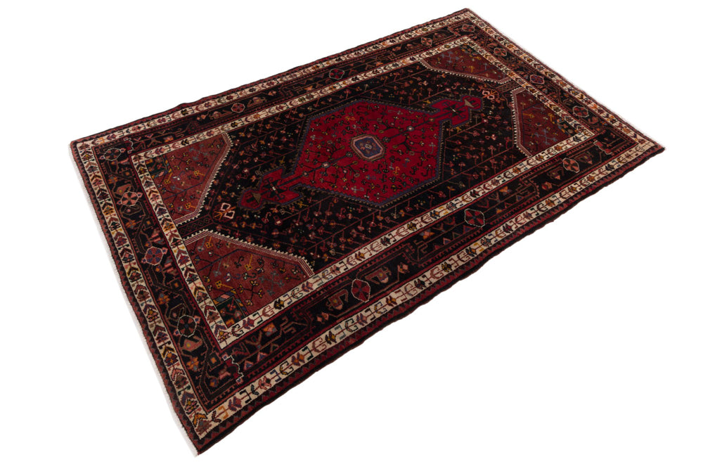 Perser Rug - Nomadic - 225 x 145 cm - dark red