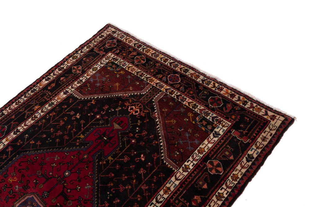 Perser Rug - Nomadic - 225 x 145 cm - dark red
