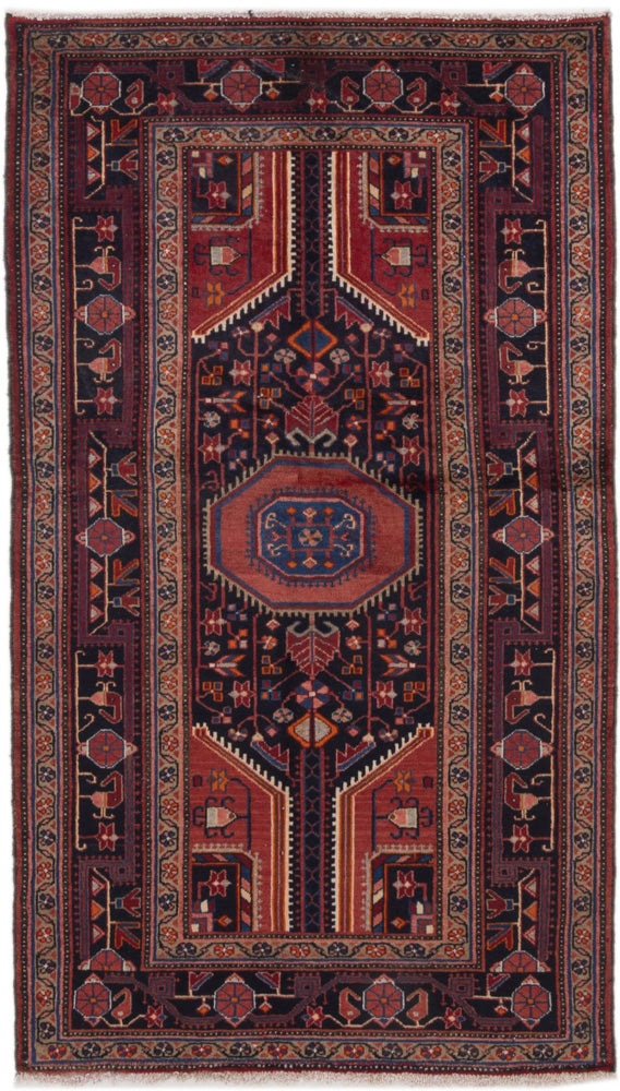 Perser Rug - Nomadic - 220 x 115 cm - dark red