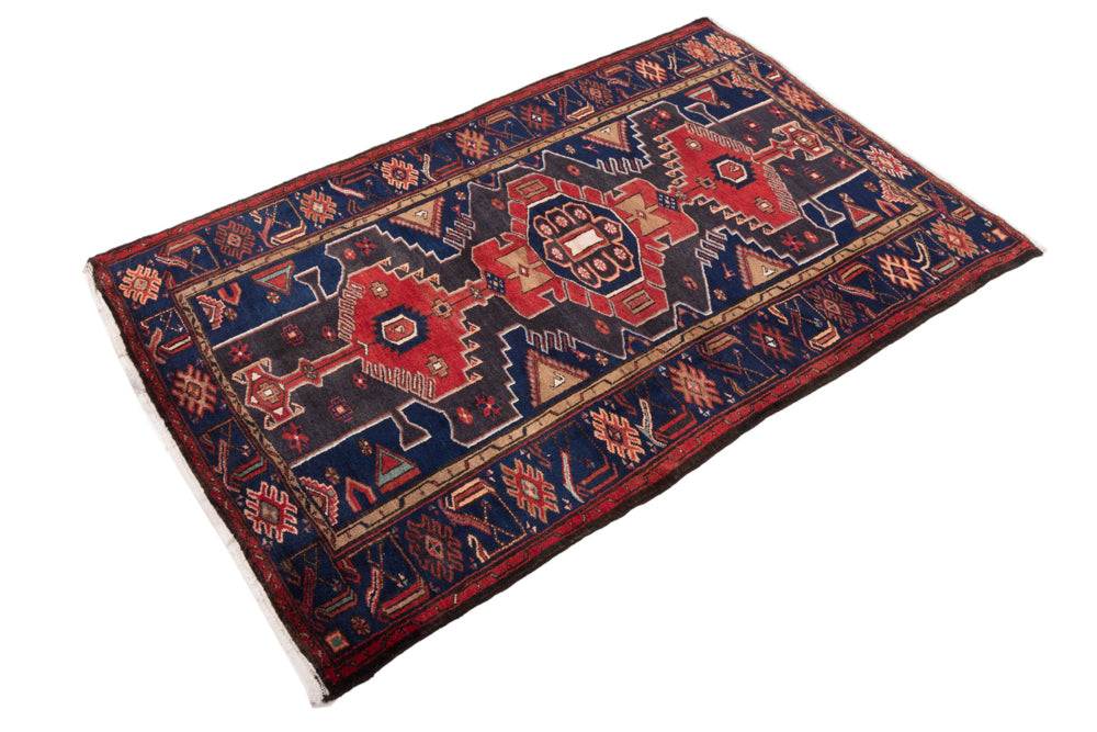 Perser Rug - Nomadic - 205 x 140 cm - dark red