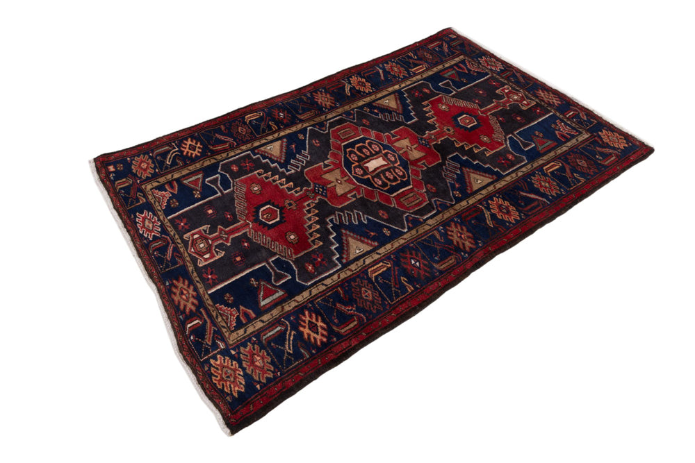 Perser Rug - Nomadic - 205 x 140 cm - dark red