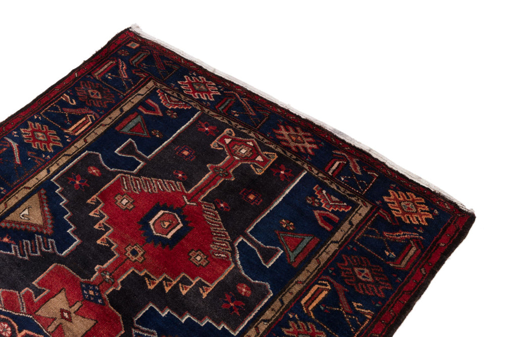 Perser Rug - Nomadic - 205 x 140 cm - dark red