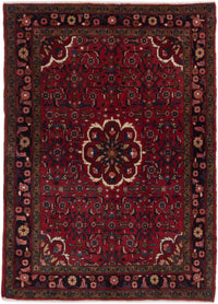 Perser Rug - Nomadic - 200 x 150 cm - dark red