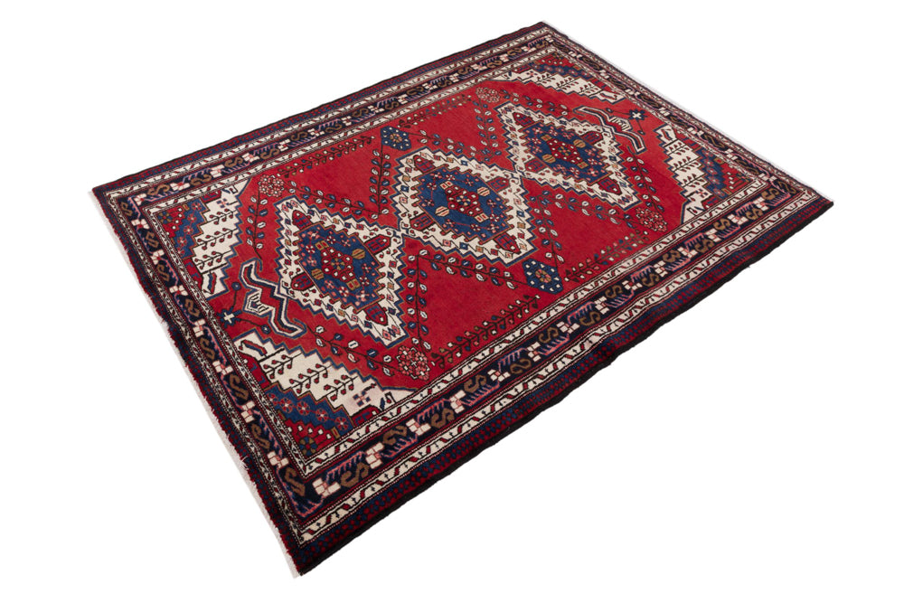 Perser Rug - Nomadic - 217 x 160 cm - red