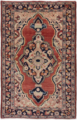 Perser Rug - Nomadic - 220 x 147 cm - light red