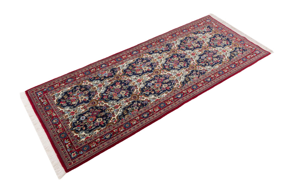 Runner Perser Rug - Ghom - 200 x 52 cm - multicolored