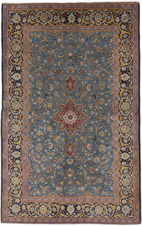 Perser Rug - Keshan - 205 x 135 cm - light blue