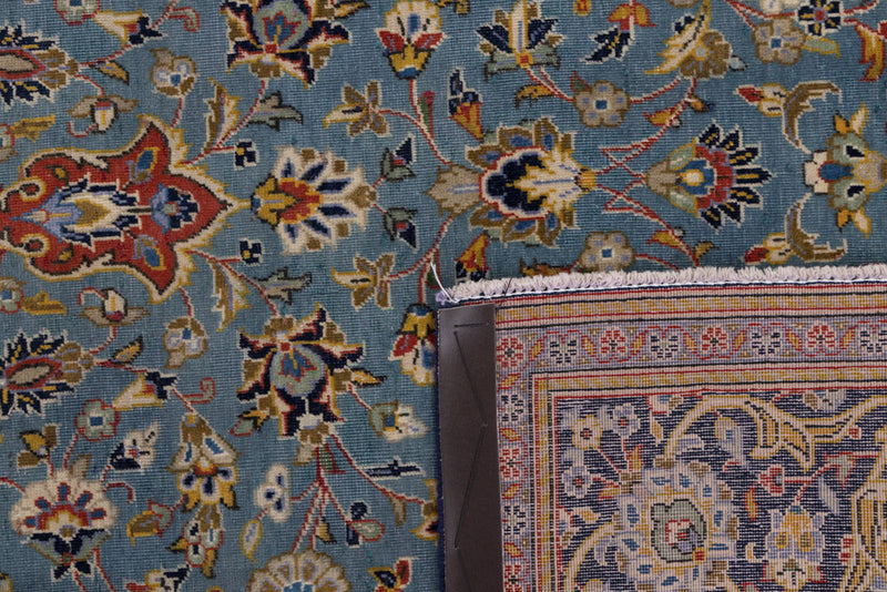 Perser Rug - Keshan - 205 x 135 cm - light blue