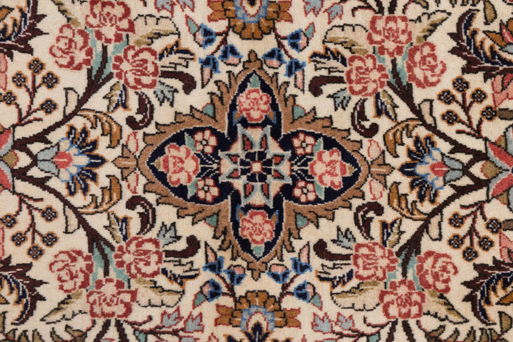 Runner Perser Rug - Ghom - 210 x 80 cm - cream