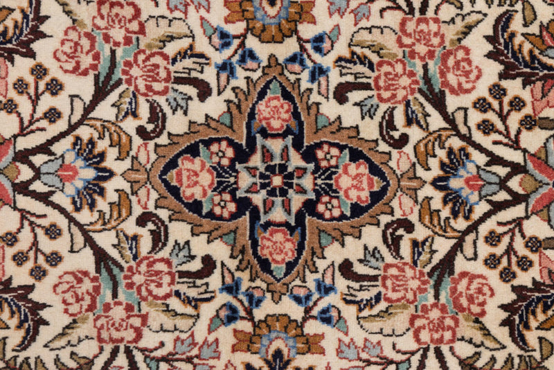 Runner Perser Rug - Ghom - 210 x 80 cm - cream