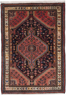 Perser Rug - Nomadic - 125 x 90 cm - rust