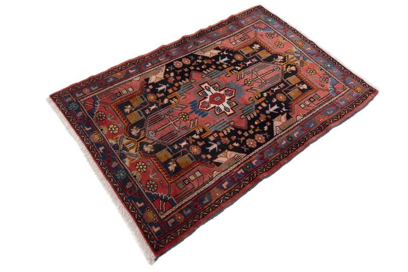 Perser Rug - Nomadic - 125 x 85 cm - dark red
