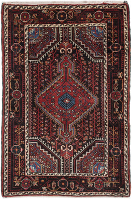 Perser Rug - Nomadic - 130 x 87 cm - dark red