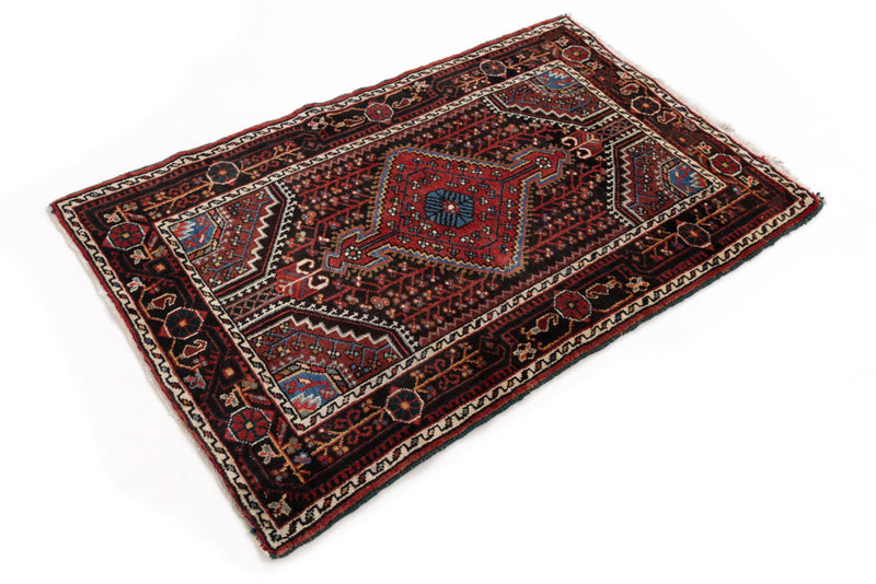 Perser Rug - Nomadic - 130 x 87 cm - dark red