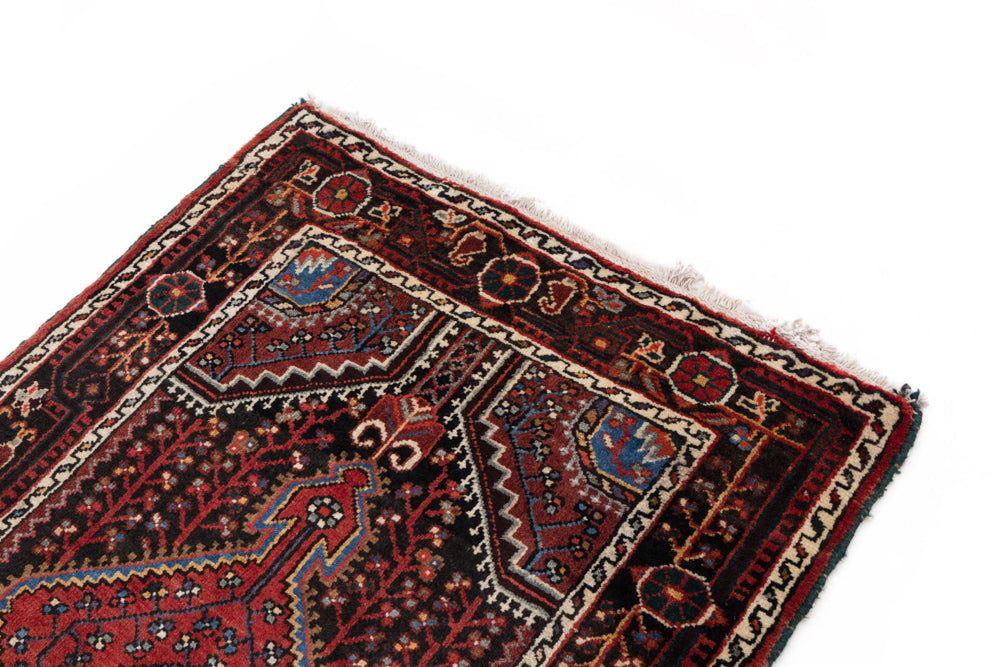 Perser Rug - Nomadic - 130 x 87 cm - dark red