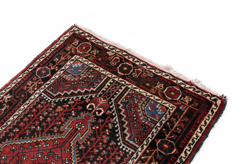 Perser Rug - Nomadic - 130 x 87 cm - dark red