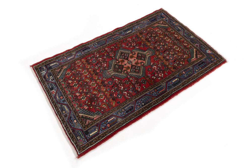 Perser Rug - Nomadic - 130 x 80 cm - dark red