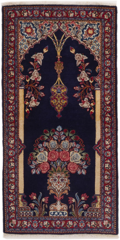 Perser Rug - Ghom - 126 x 70 cm - dark blue