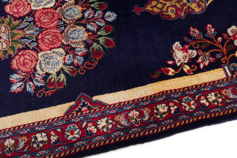 Perser Rug - Ghom - 126 x 70 cm - dark blue