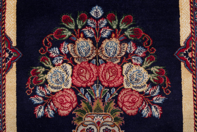 Perser Rug - Ghom - 126 x 70 cm - dark blue