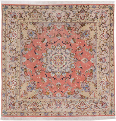 Perser Rug - Tabriz - Royal square  - 153 x 153 cm - sand