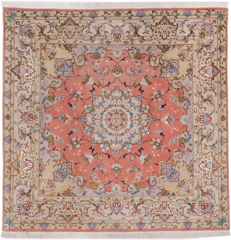Perser Rug - Tabriz - Royal square  - 153 x 153 cm - sand