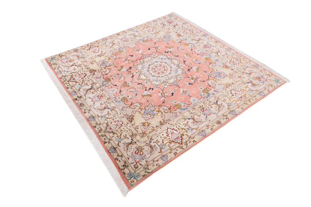 Perser Rug - Tabriz - Royal square  - 153 x 153 cm - sand