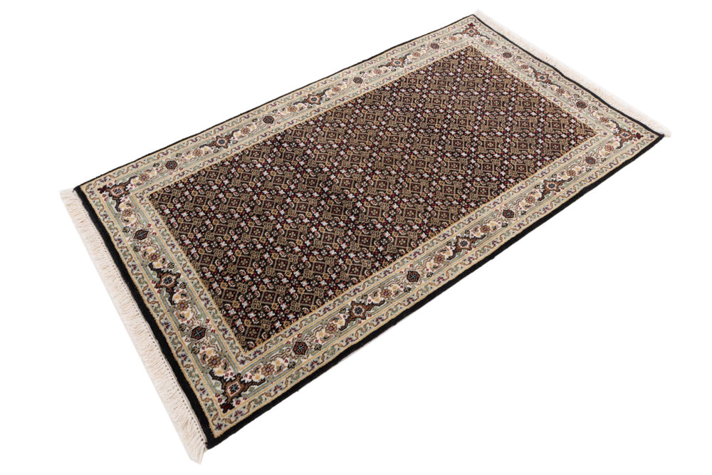 Oriental Rug - Tabriz - 159 x 93 cm - dark beige