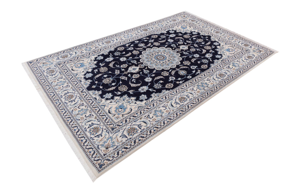 Perser Rug - Nain - 306 x 198 cm - dark blue