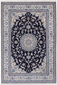 Perser Rug - Nain - 292 x 198 cm - dark blue