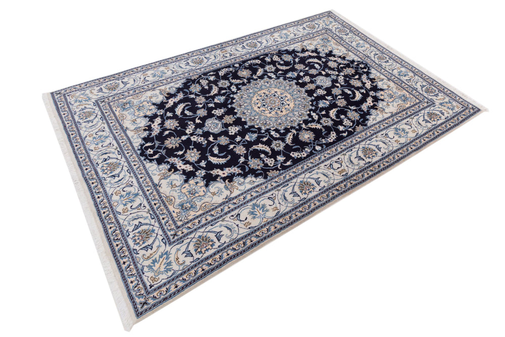 Perser Rug - Nain - 292 x 198 cm - dark blue