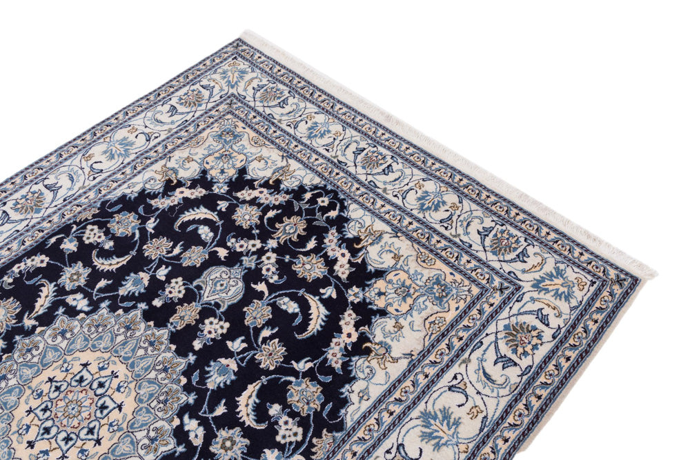 Perser Rug - Nain - 292 x 198 cm - dark blue