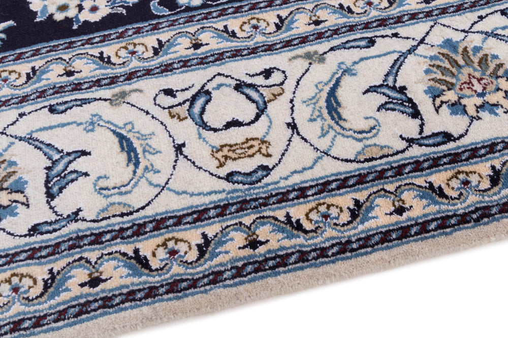 Perser Rug - Nain - 292 x 198 cm - dark blue