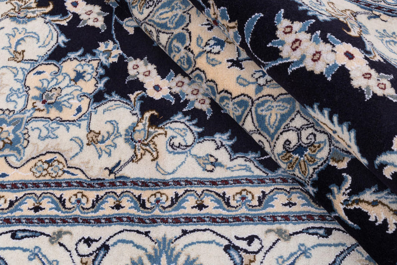 Perser Rug - Nain - 292 x 198 cm - dark blue