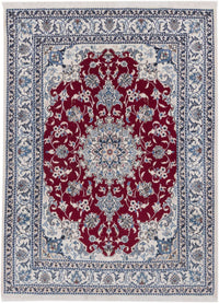 Perser Rug - Nain - 202 x 148 cm - red
