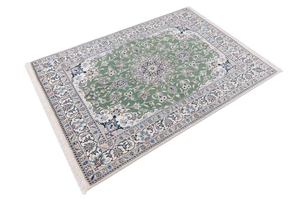 Perser Rug - Nain - 204 x 146 cm - green