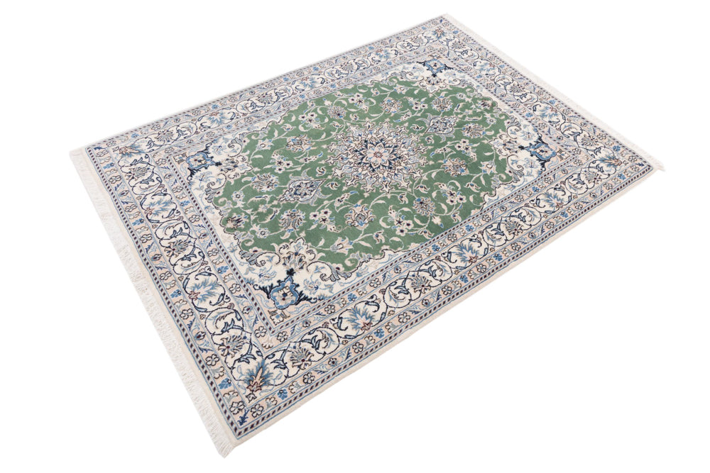 Perser Rug - Nain - 204 x 146 cm - green