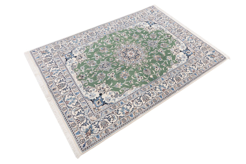 Perser Rug - Nain - 204 x 146 cm - green