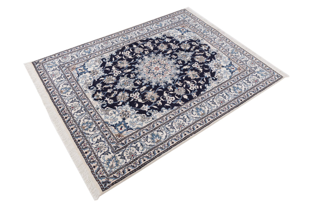 Perser Rug - Nain - 195 x 150 cm - dark blue