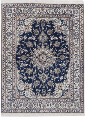 Perser Rug - Nain - 197 x 145 cm - dark blue