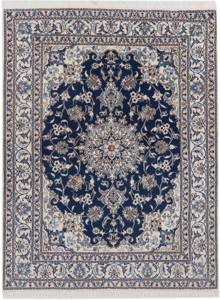 Perser Rug - Nain - 197 x 145 cm - dark blue