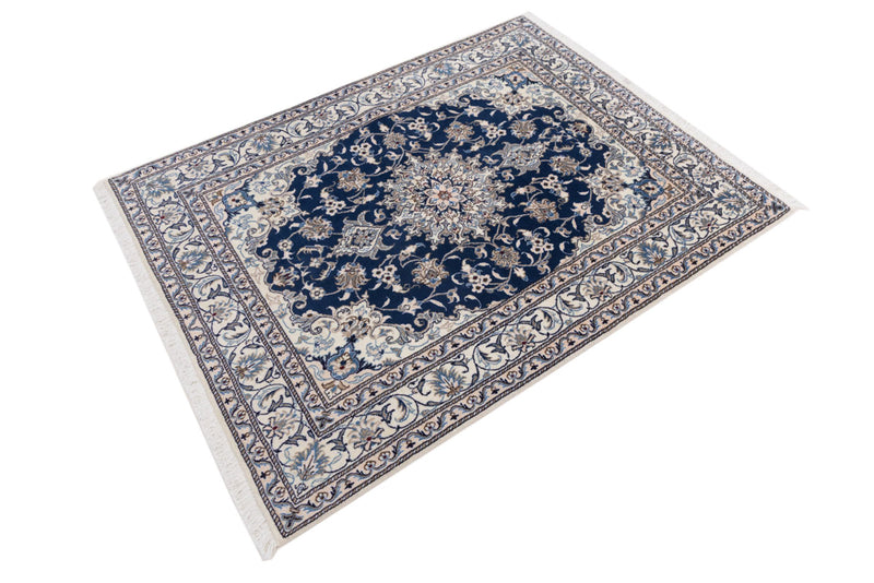 Perser Rug - Nain - 197 x 145 cm - dark blue
