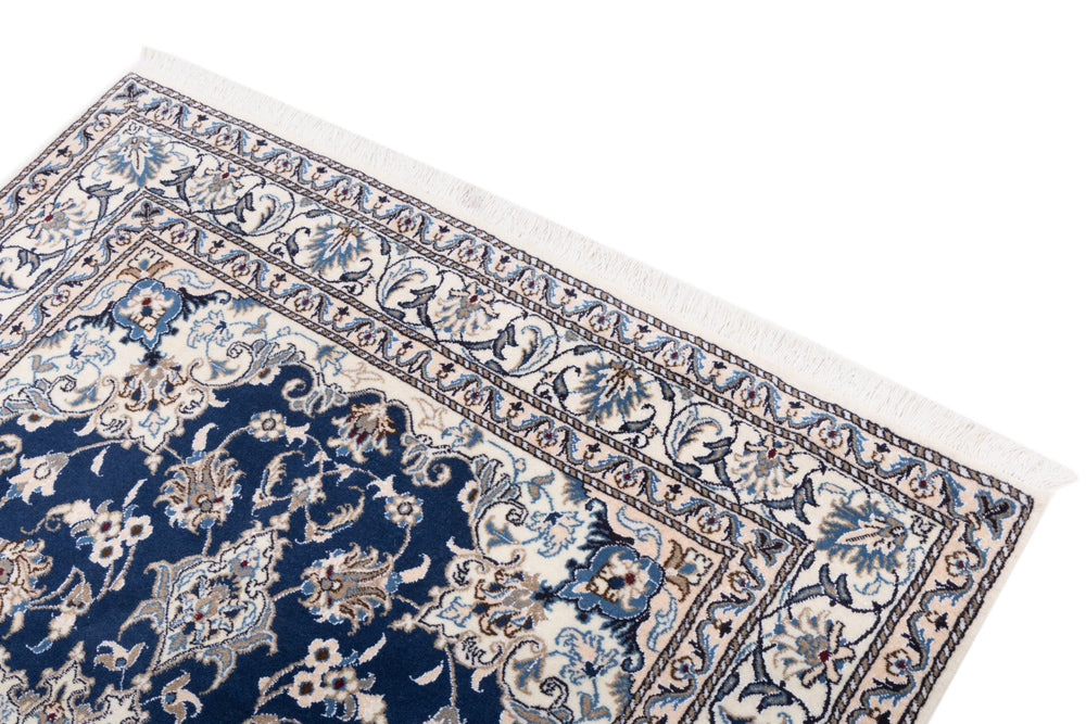 Perser Rug - Nain - 197 x 145 cm - dark blue