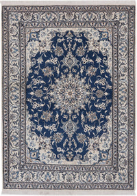 Perser Rug - Nain - 217 x 154 cm - dark blue