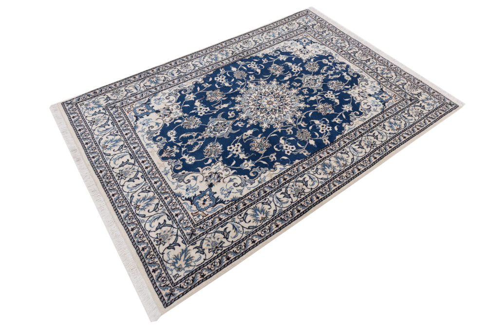 Perser Rug - Nain - 217 x 154 cm - dark blue