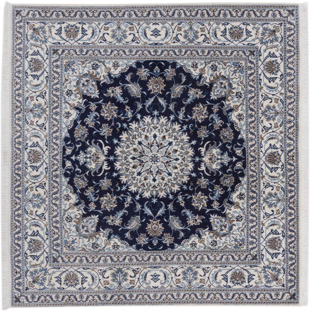 Perser Rug - Nain square  - 196 x 192 cm - dark blue